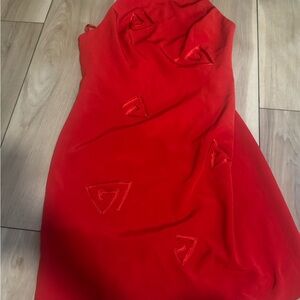 Niteline One Shoulder Red Dress